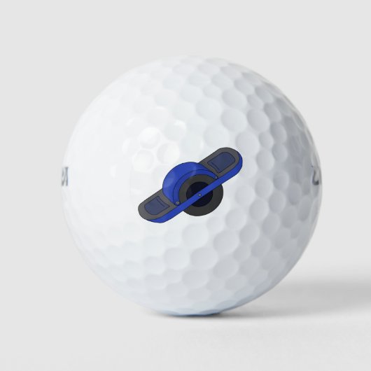 Blaues Einrad Golfball (Vorderseite)
