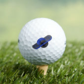 Blaues Einrad Golfball (Insitu T-Shirt)