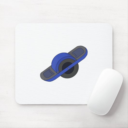 Blaues Einrad Mousepad (Mit Mouse)