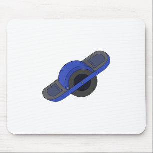 Blaues Einrad Mousepad