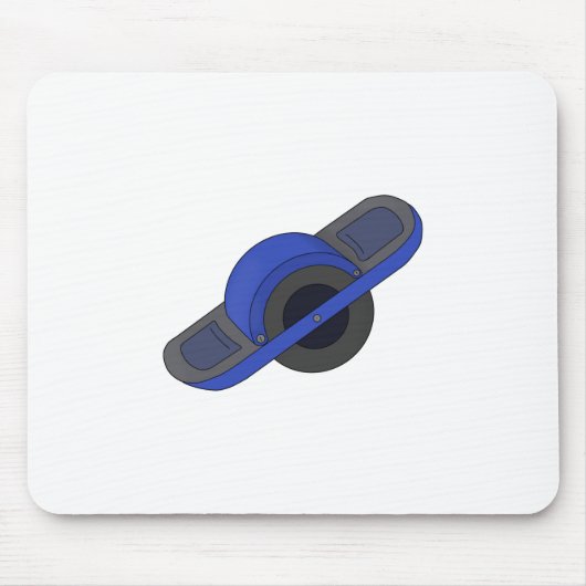 Blaues Einrad Mousepad (Vorne)