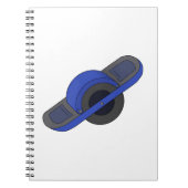 Blaues Einrad Notizblock (Vorderseite)