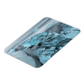 Blaues Eis am Strand, Island Magnet (Linke Seite)