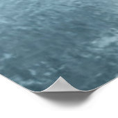 Blaues Eis am Strand, Island Poster (Ecke)
