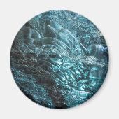 Blaues Eis einer Eishöhle, Island Magnet (Vorne)