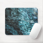 Blaues Eis einer Eishöhle, Island Mousepad (Mit Mouse)