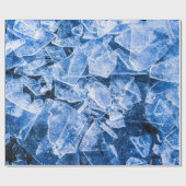 Blaues Eis für den heißen Sommer Geschenkpapier (Flach)