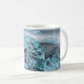 Blaues Eis in der Strandsaison, Island Kaffeetasse (VorderseiteRechts)