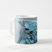Blaues Eis in der Strandsaison, Island Kaffeetasse (Vorderseite Links)