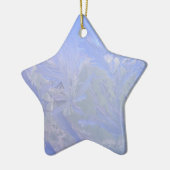 Blaues Eis Keramik Ornament (Links)