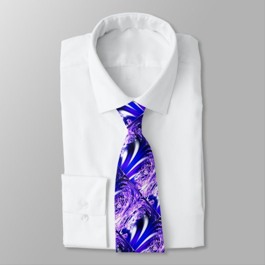 Blaues Eis Krawatte (Gebunden)