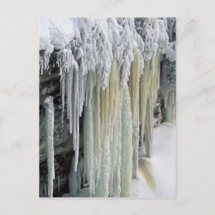 Blaues Eis und Grundwasser laufen ab; Tahquamenon Postkarte