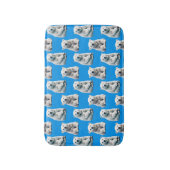 Blaues Eisbär-Musterdesign  Badematte (Vorderseite Vertikal)