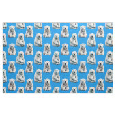 Blaues Eisbär-Musterdesign Stoff (Fat Quarter (45,7 x 55,9 cm))