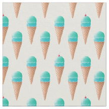 Blaues Eiscreme-Kronmuster, hellgelb