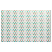 Blaues Eiscreme-Kronmuster, hellgelb Stoff (Fat Quarter (45,7 x 55,9 cm))