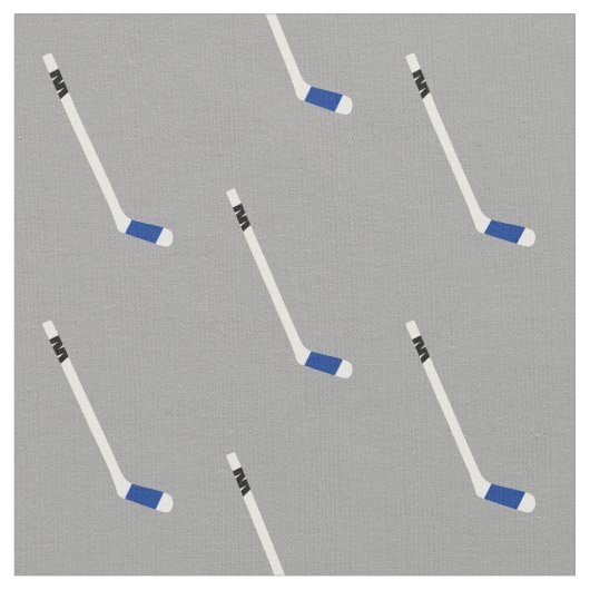 Blaues Eishockeymotiv Stoff (Nahaufnahme)