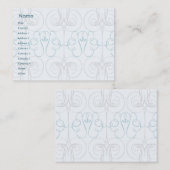 Blaues elegantes - mollig visitenkarte (Vorne/Hinten)