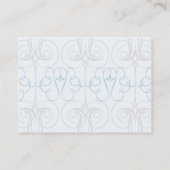 Blaues elegantes - mollig visitenkarte (Rückseite)