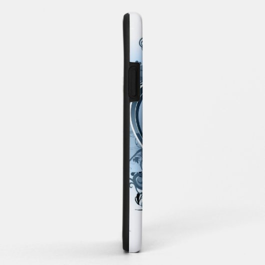 Blaues Emo Herz Case-Mate iPhone Hülle (Hinten/Rechts)