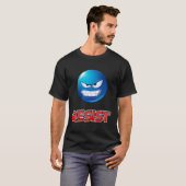 blaues emoji, widerstehen T-Shirt (Vorne ganz)
