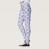 Blaues Endmuster Leggings (Links)