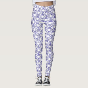 Blaues Endmuster Leggings