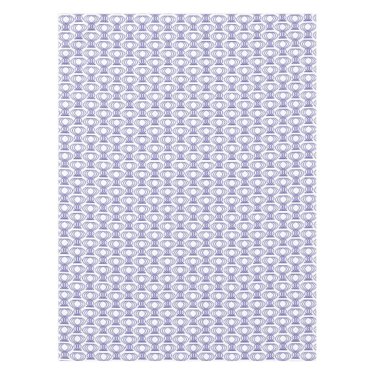 Blaues Endmuster Tischdecke (Vorderseite)