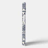 Blaues ethnisches Elefant-Muster Case-Mate iPhone Hülle (Rückseite / Rechts)