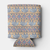 Blaues ethnisches Elefantenstamm Dosenkühler (Rückseite)