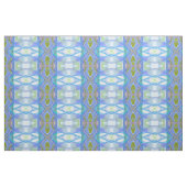 blaues ethnisches Muster des Fraktals Stoff (Fat Quarter (45,7 x 55,9 cm))