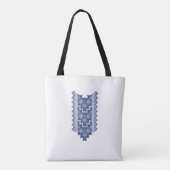 Blaues ethnisches Muster Tasche (Rückseite)