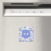 Blaues Eule 2 Zoll Magnet (In Situ (Geschirrspüler))