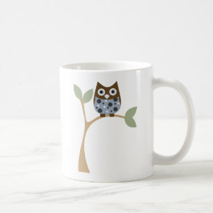 Blaues Eulen-Baby Kaffeetasse