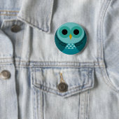 Blaues Eulen-Button Button (Beispiel)