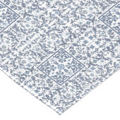 Blaues Extravagantes Fliesen-Muster Großer Tischläufer (Ecke)