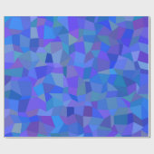 blaues Facettenpapier Geschenkpapier (Flach)