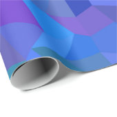 blaues Facettenpapier Geschenkpapier (Rolleneckpunkt)