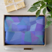 blaues Facettenpapier Seidenpapier (Geschenk)