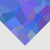 blaues Facettenpapier Seidenpapier (Detail)