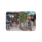 Blaues Fahrrad Badematte (Vorderseite)