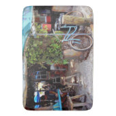 Blaues Fahrrad Badematte (Vorderseite Vertikal)