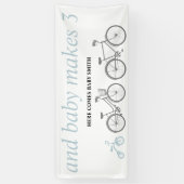 Blaues Fahrrad Banner (Vertikal)