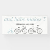 Blaues Fahrrad Banner (Horizontal)