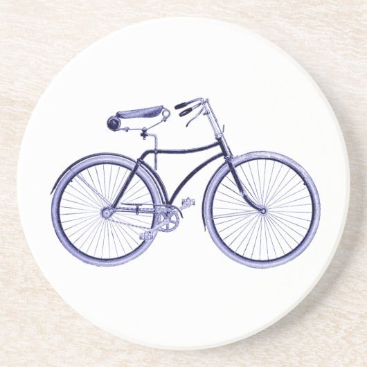 Blaues Fahrrad Coaster Getränkeuntersetzer (Vorne)