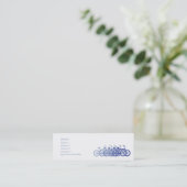 Blaues Fahrrad - dünn Mini Visitenkarte (Stehend Vorderseite)