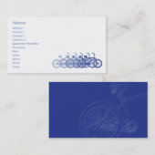 Blaues Fahrrad - Geschäft Visitenkarte (Vorne/Hinten)