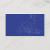 Blaues Fahrrad - Geschäft Visitenkarte (Rückseite)