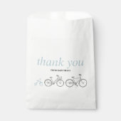 Blaues Fahrrad Geschenktütchen (Vorderseite)