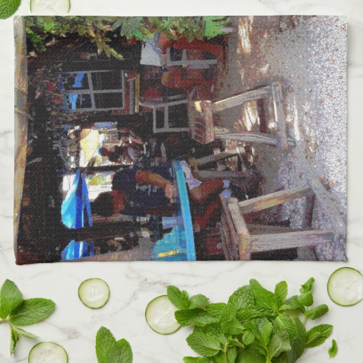 Blaues Fahrrad Handtuch (Gefaltet)